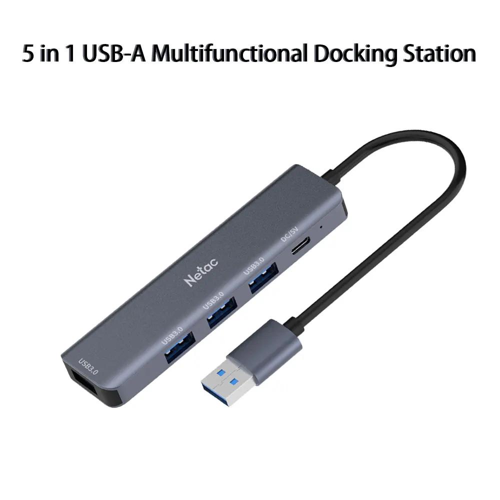 Netac USB-A ٱ ŷ ̼, ũž ƮϿ ٱ  ͽټ, 3 USB 3.0 Է Ʈ, 5 in 1